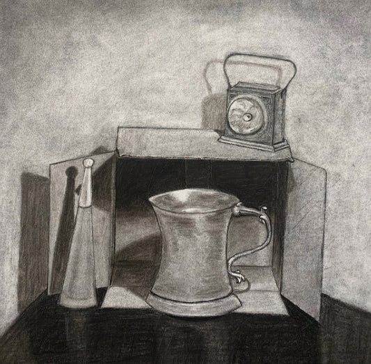 Mug in Box Still Life Drawing